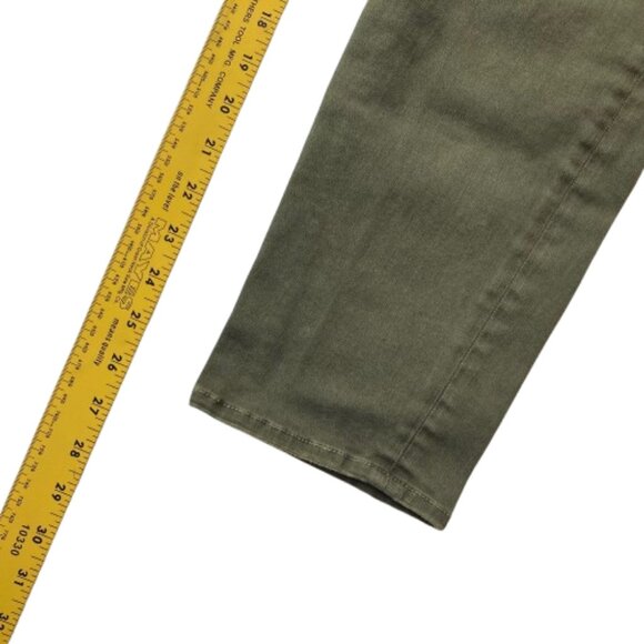 Mother The Dropout Distressed Crop Jeans Women's 29 Moss Green - Picture 10 of 14